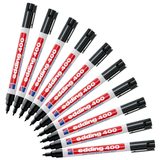 Artikelbild 1 für edding 400 Permanentmarker schwarz 1,0 mm, 10 St., Artikelnummer 316596