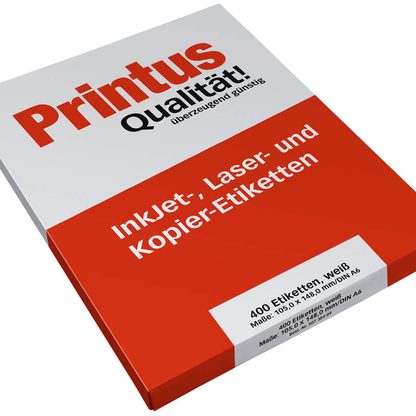 Artikelbild 3 für 400 Printus Etiketten weiß 105,0 x 148,0 mm, Artikelnummer 507384