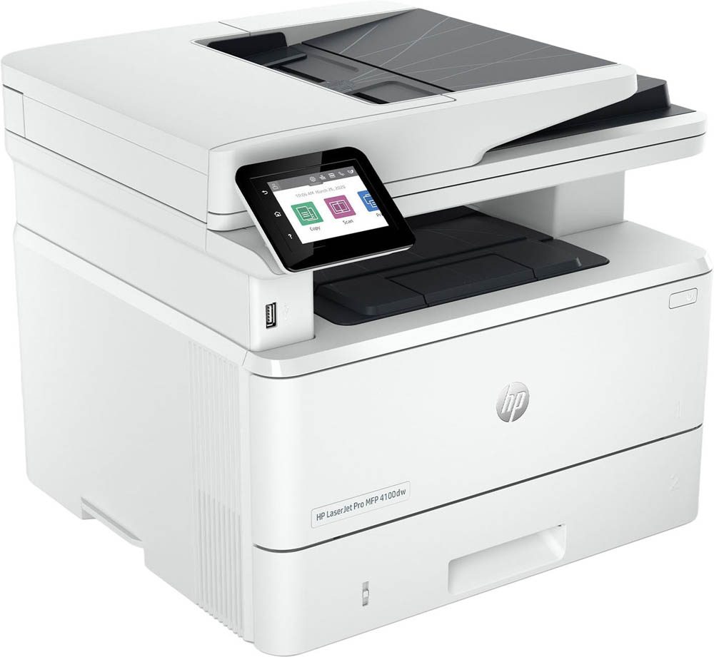 AKTION HP LaserJet Pro MFP 4102DW 3 in 1 Laser Multifunktionsdrucker weiB mit CashBack
