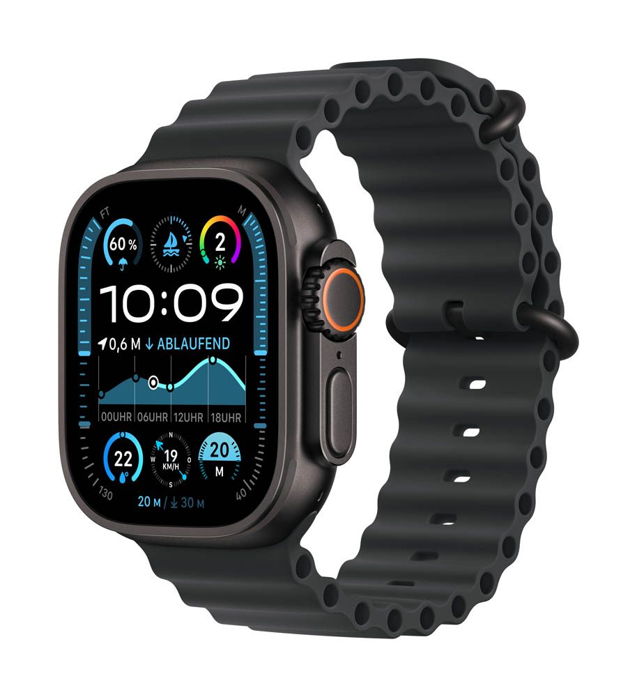 Apple Watch Ultra 2 49 mm GPS Cellular Ocean Armband schwarz