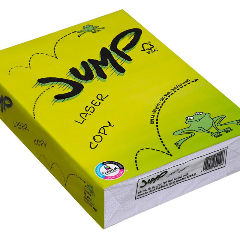 JUMP Kopierpapier COPY LASER DIN A4 80 g qm 500 Blatt Printus 